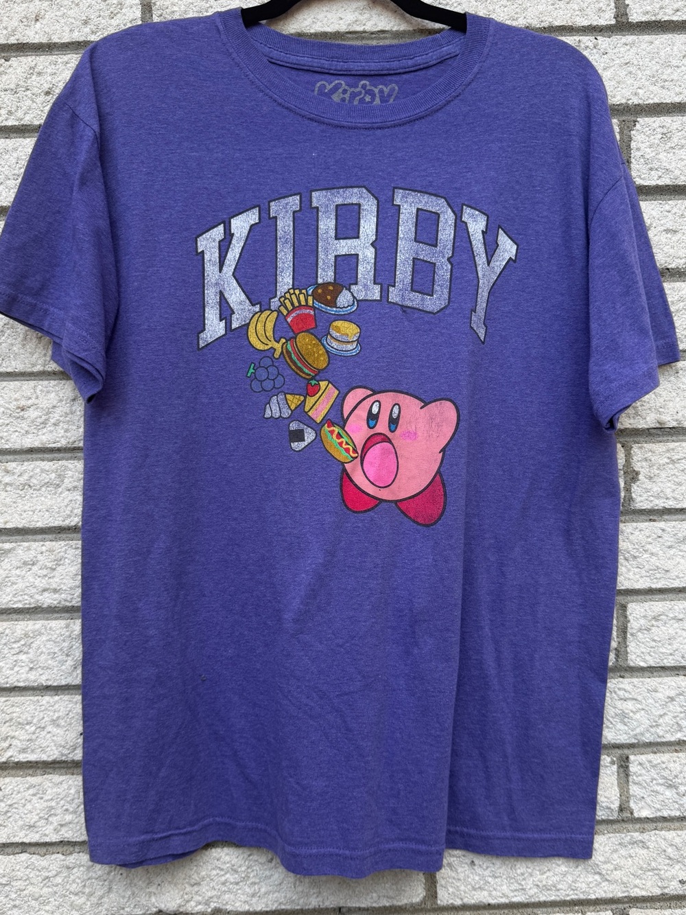 Kirby Purple Graphic Tee - Kirby Logo & Character